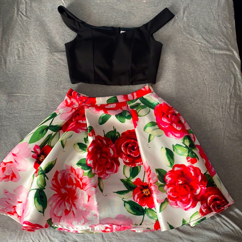 Dressy skirt and crop top!